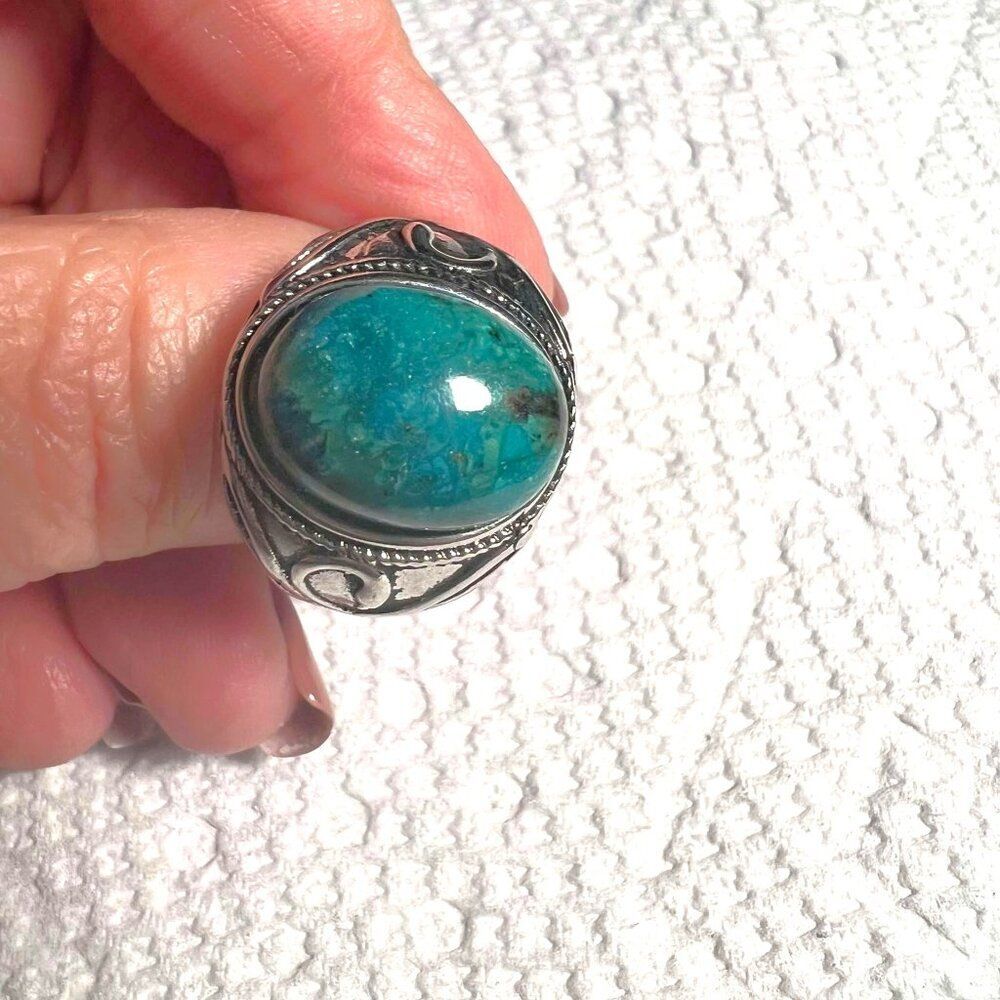 Beautiful Azurite Ring - Adjustable